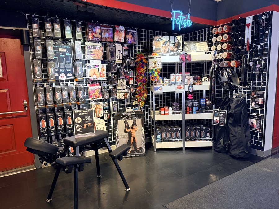 Fetish toys and accessories section